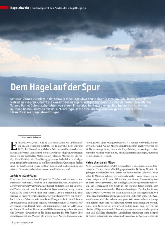 Dem Hagel auf der Spur